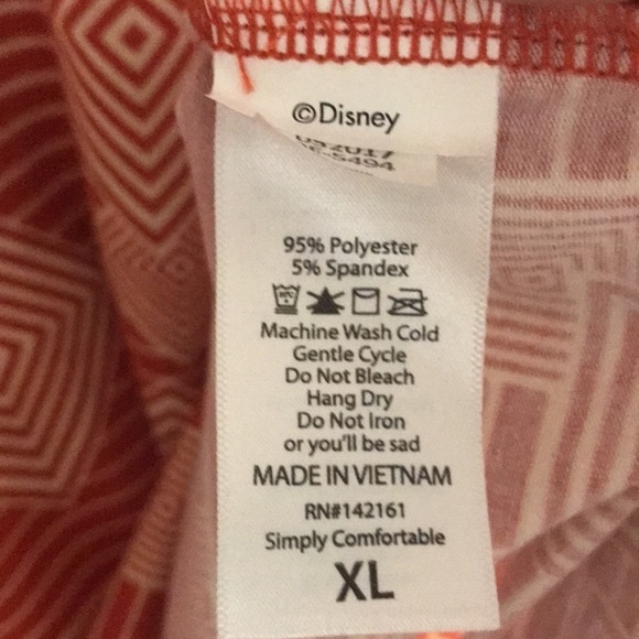 NWT Disney Mickey Mouse Orange/Navy blue LulaRoe Randy baseball tee size XL - Picture 8 of 8